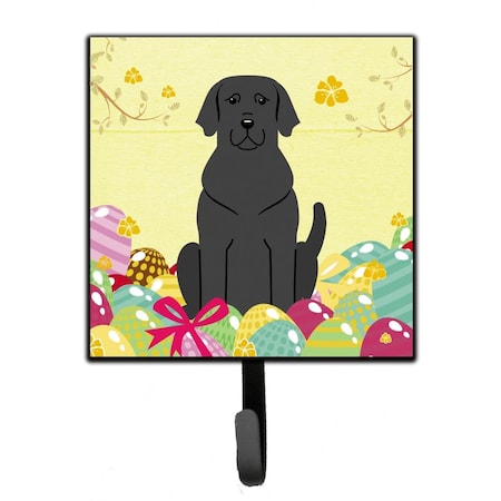 Jensendistributionservices Easter Eggs Black Labrador Leash or Key Holder MI1709739